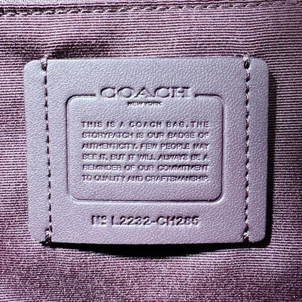 COACH Cross grain gallery tote Tote Bag leather black Women CH285 Used