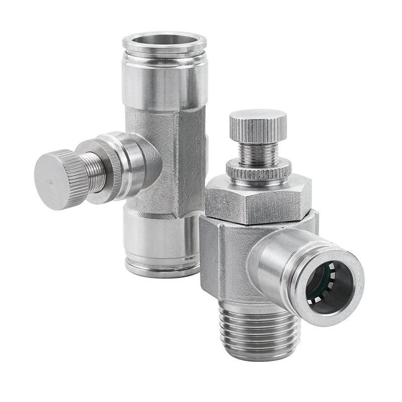 PU PE PV PY PZA SA PM PK PLM 304 stainless steel metal pneumatic quick coupling 4 6 8 10 12 14 16mm push in air Hose connector