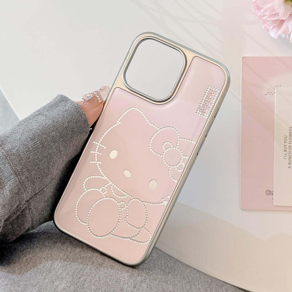 Gilt iphone16 mobile phone case 15promax pink cartoon cat 14 Apple 13 Epoxy 17 for Huawei