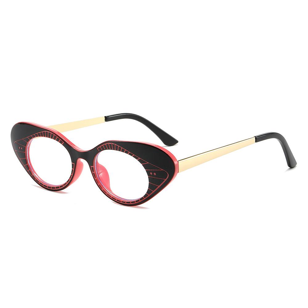 Anti-Blue Light Technology Cat Eye Flat Mirror Simple Glasses Frame Versatile Glasses Frame