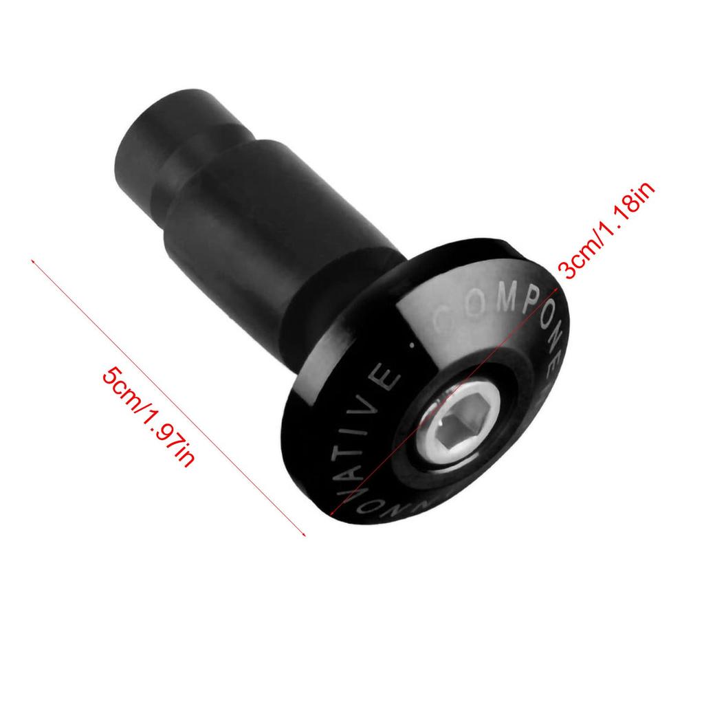 Elerose 22mm 7/8inch Dop Capăt Ghidon Motocicletă, Dop Universal Capăt Ghidon Slider Capăt Dop pentru Curse ATV Off-Road (Negru)