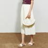 Women's Elegant Pleated A-line Midi Skirt