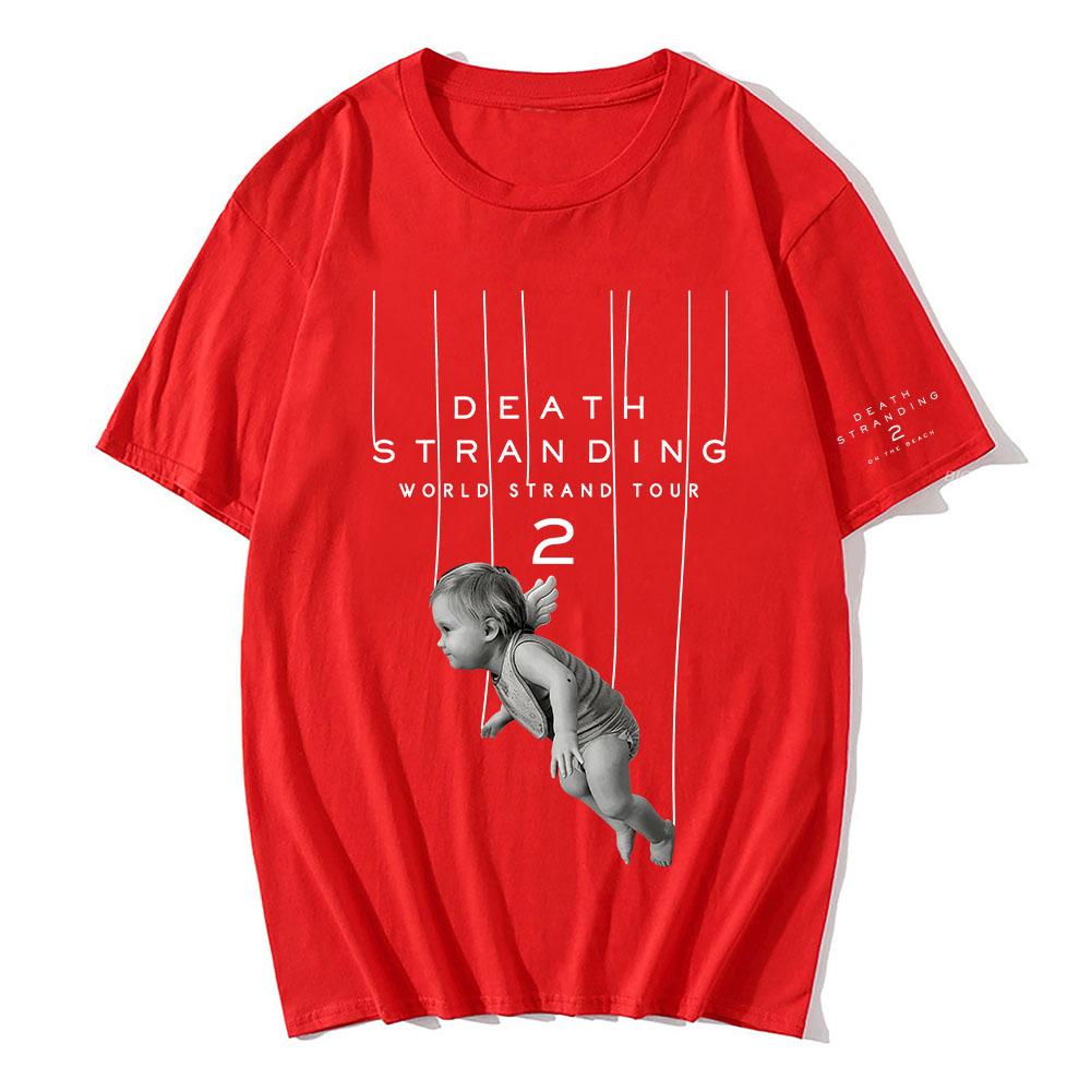 

Drawbridge Graphic Tees DEATH STRANDING 2 ON THE BEACH T-shirt Unisex Streetwear Cotton Short Sleeve Mens Tee-shirt XXL
