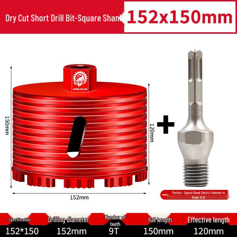 Compact Electric Hammer Water Drill Bit Set for Sharp Hole Opening in Range Hood, Wire Box, and Wall.