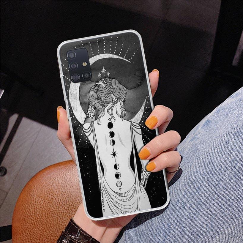 Moon Mystery Totem Witche Phone Case For Samsung Galaxy A52 A32 A22 A12 A51 A31 A50S A30S A20S A10S Note 20 Ultra 10 Plus S10 A7