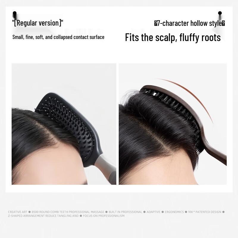 HANDUNYOU Folding Boar Bristle Hair Comb