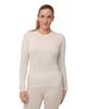 DANISH ENDURANCE Merino Wool Long Sleeve Size L Women's Shirt, Off-White,