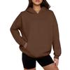 Fashionable Women's Loose Casual Daily Plus Size Long-sleeved Hooded Sweatshirt