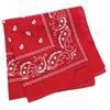 Trifong Bandana Red Handkerchief Adult Bandana Paisley Red 100% Cotton Cotton Bandana Men's Unisex 55cm x 55cm KC-D