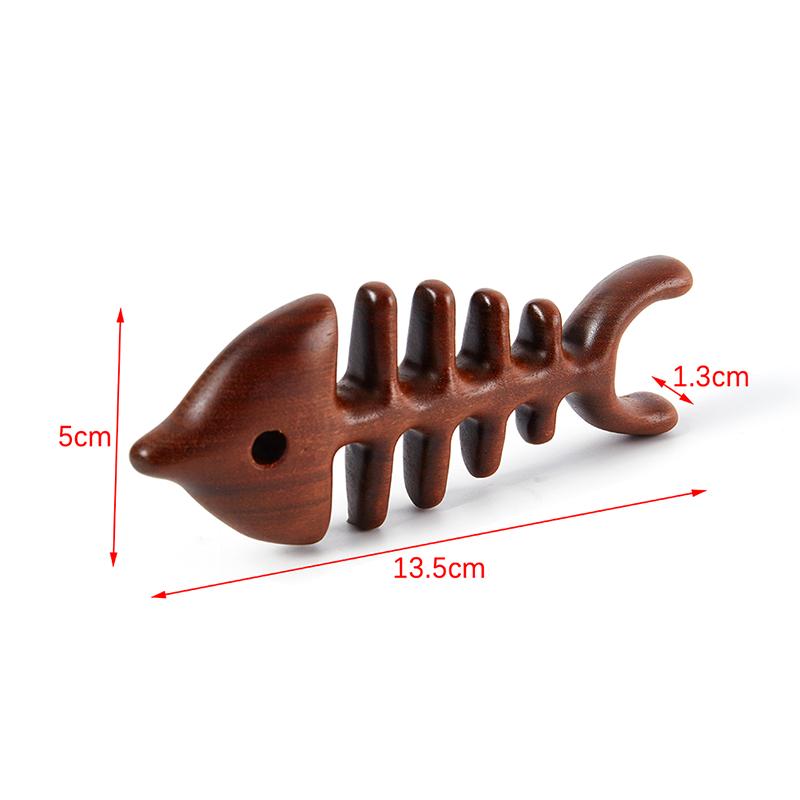 Multifunctional Hair Massage Comb Anti-static Styling Tool Scalp Relax Acupoint Massager Sandalwood Portable Wooden Handle Comb