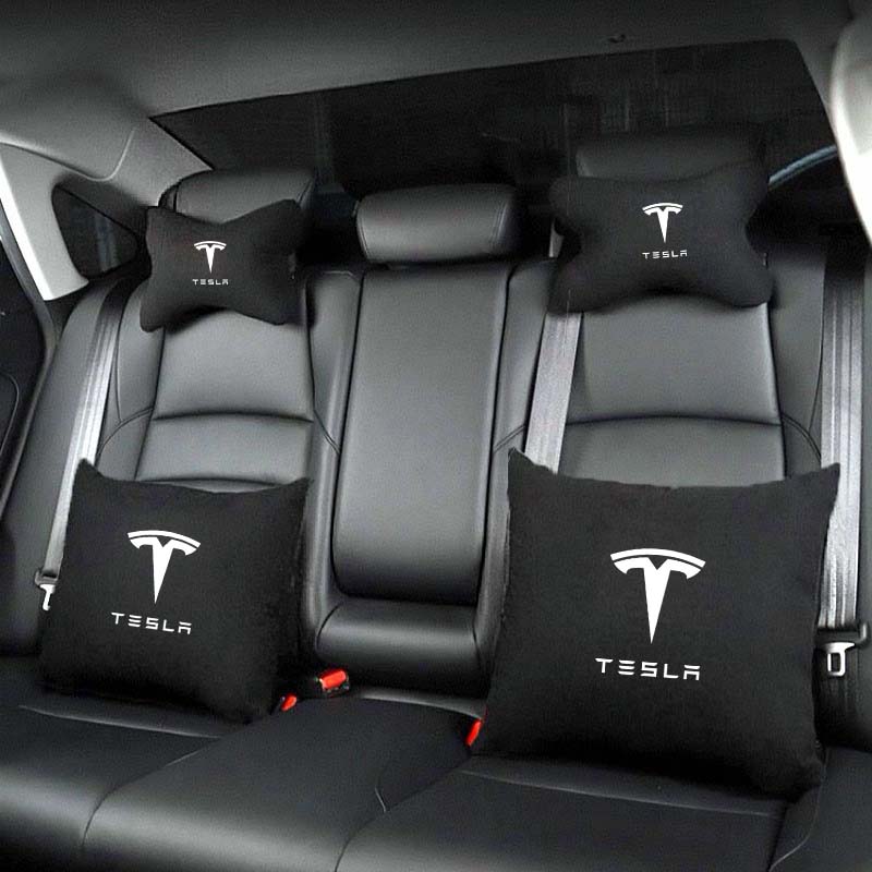AAAIT1 For Tesla Model 3 S X Y Cybertruck SpaceX Car Seat Neck Pillow Soft Memory Neck Pillow High-Quality Headrest Lumbar Support