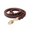 Genuine Cowhide Leather Dog Leash for Golden Retrievers & German Shepherds - Durable Walking Rope