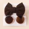 Baby Girls Headband Sunglasses Decor Kit Children Kids Supplies Seaside Beach- Accessories Bows Hair Band & Sunglasses