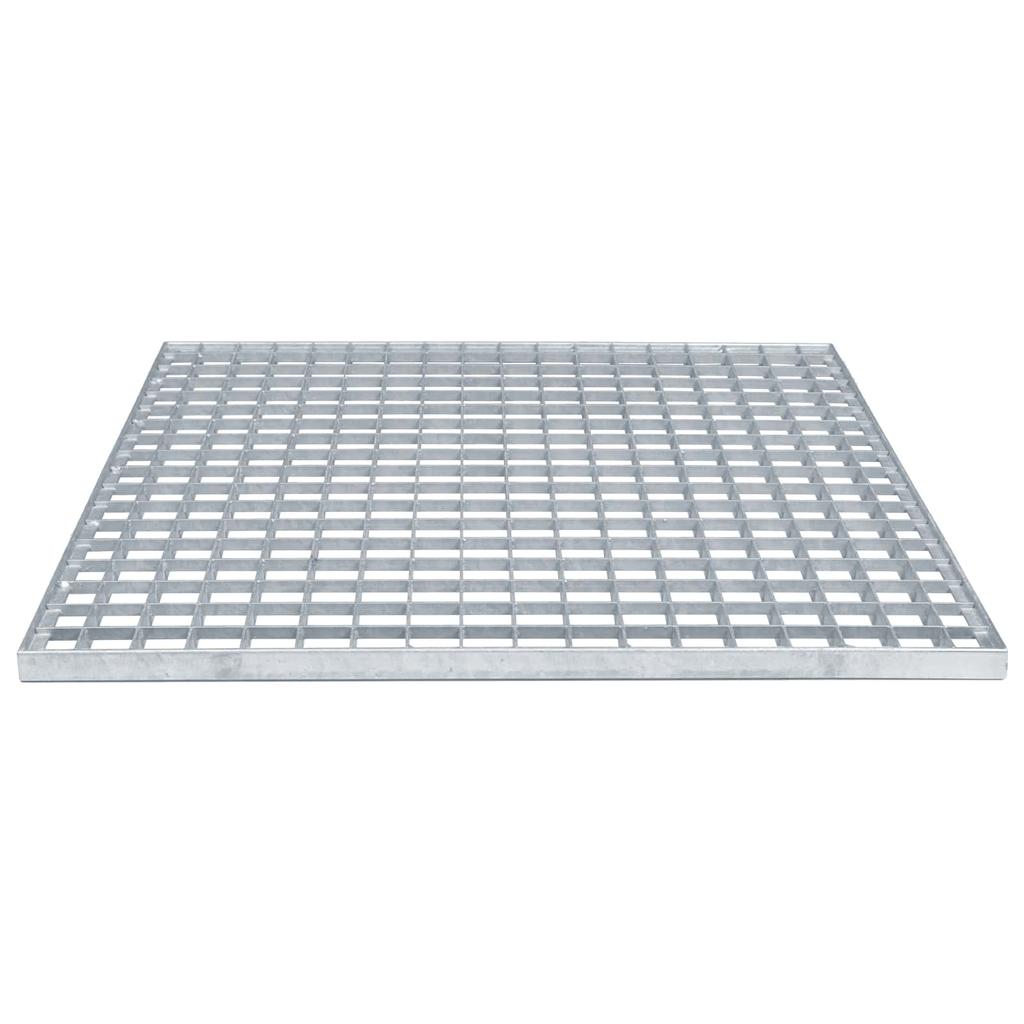 vidaXL Grille Silver 60 X 60 X 2 Cm Hot-dip Galvanized Steel