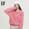 Izzue Damen Retro Polo Strickpullover