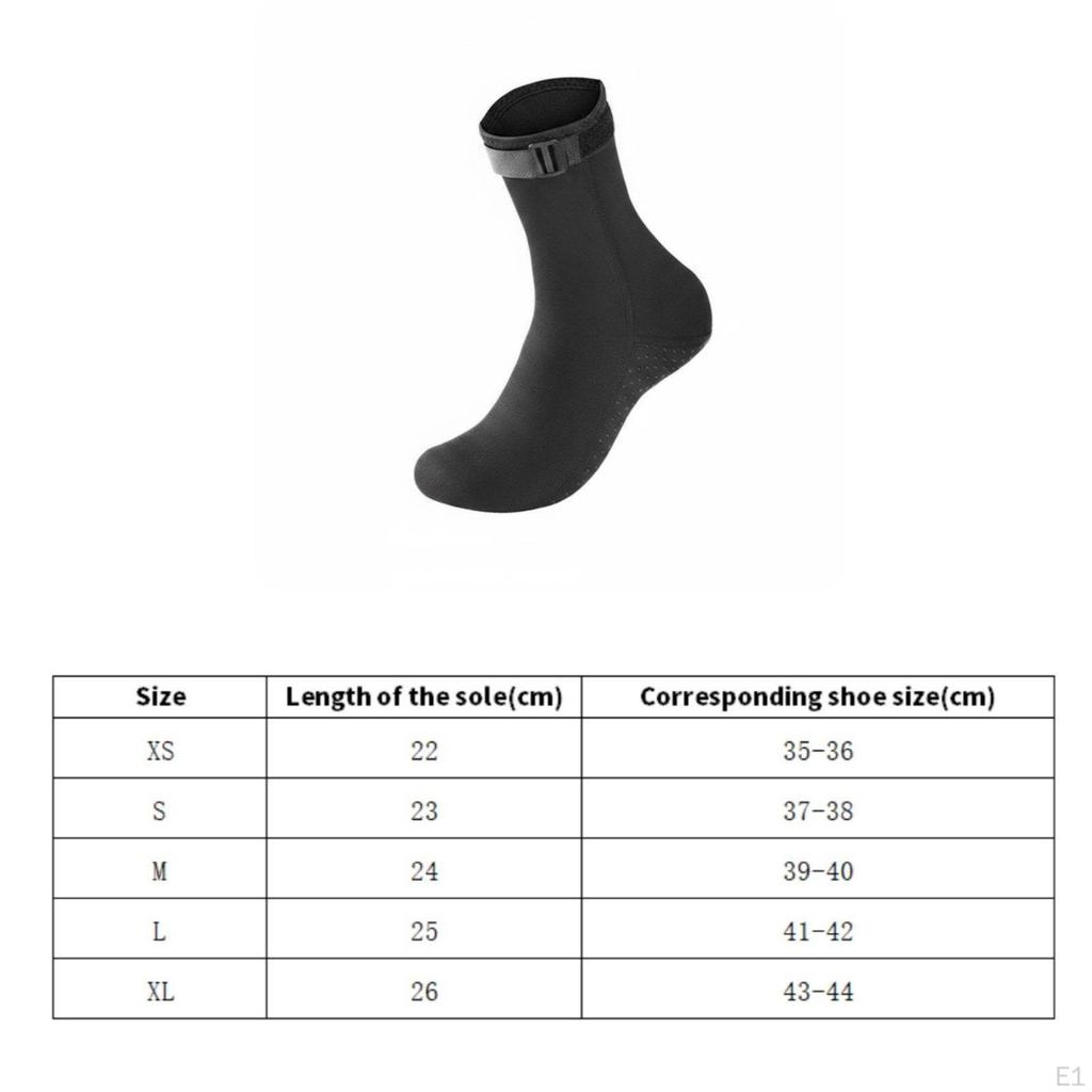 3mm Dive Socks Warm Neoprene Diving Waterproof Material Water Sports Gear for Adults, Women,