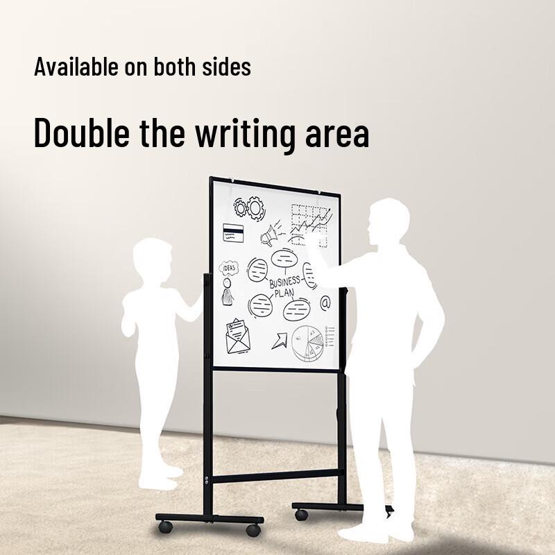 Jinyili G Double-Sided Magnetic Whiteboard with H-Stand (120x90cm)