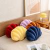 Pillow Cushion Soft Textured Vibrant Color Shell-Shaped Stuffed Throw Pillow Soft Wear Resistant High Elasticity Floor Cushion