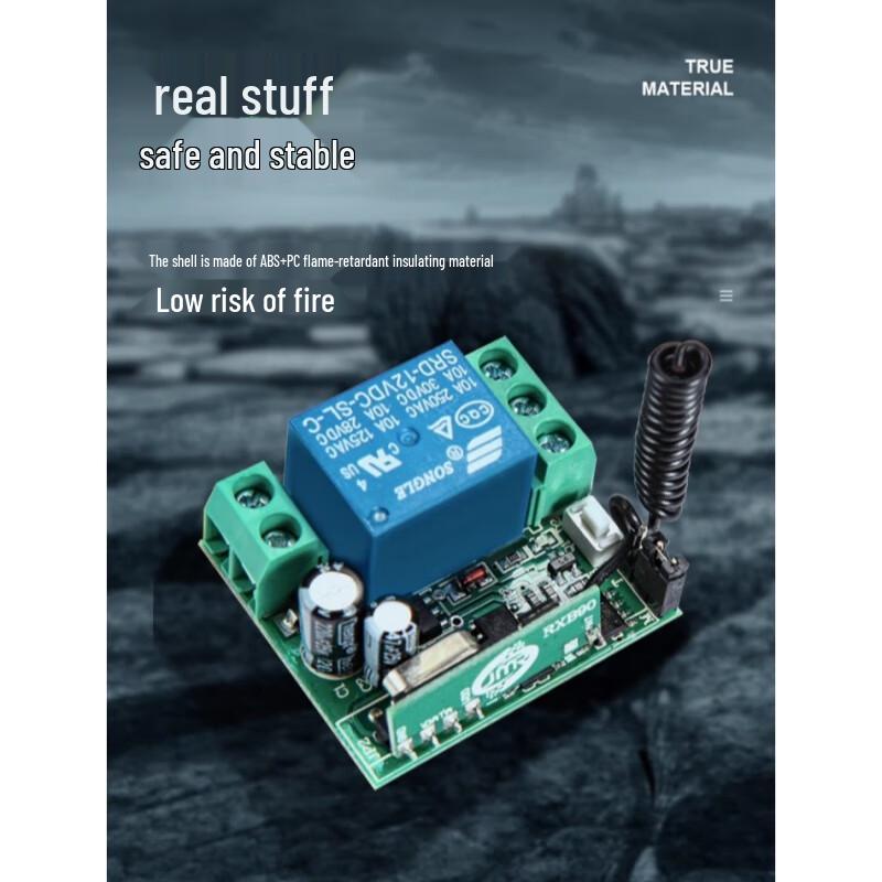 Wireless DC Relay Module with 2 Remote Controls