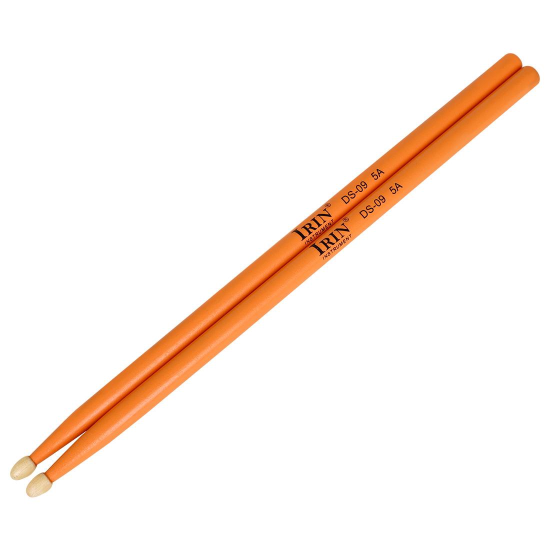 

1 пара барабанных палочек 5A кленовые палочки красочные джазовые палочки оранжевый