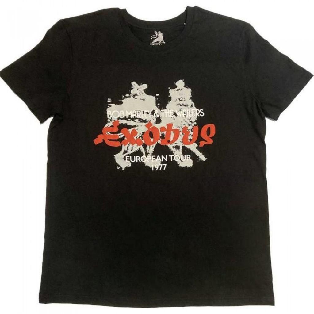 Camiseta Unisex Adulto Bob Marley Exodus Gira Europea 1977 Hi-Build
