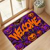 1pc, 2D Flat Printing, Halloween Welcome Entrance Door Mat, Kitchen Dining Room Decor, Indoor Outdoor Home Party Decoration