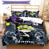 3pcs Custom Name Murder Drones Bedding Set Duvet Cover Closure Includes 1 Duvet Cover & 2 Pillowcases, Soft and Comfortable for All Seasons.