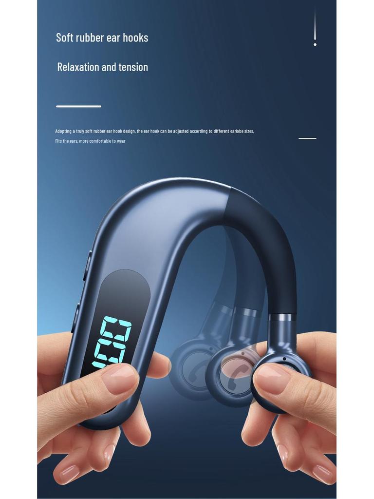 New Wireless Bluetooth Over-Ear Headset with Digital Display, Long Battery Life, and Large Standby Capacity