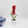 Hyacinth Plant Simulation Pot With Plastic And Silk Material For Home Wedding And Photography Uses