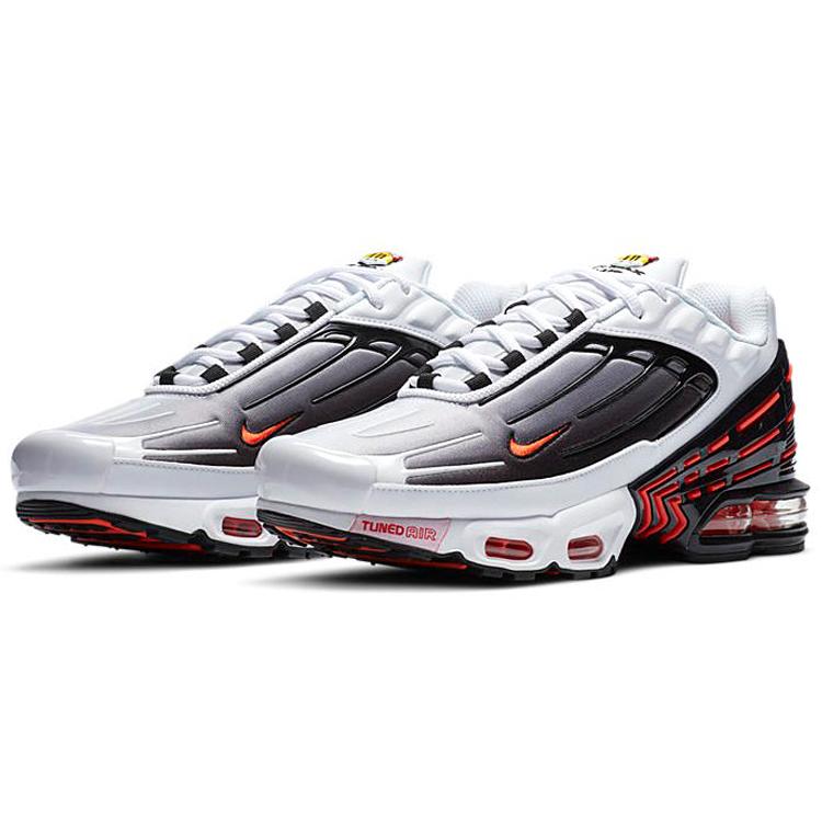 Nové Nike Air Max Plus 3 Bílé Černé Týmově oranžové