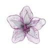 New 23cm Poinsettia Glitter Flower Xmas Hanging Ornaments DIY Christmas Flowers Artificial Xmas Tree Decorations Party Supplies