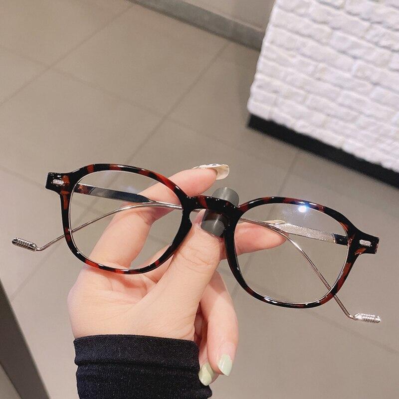 

SO & EI модные квадратные женские очки в оправе в стиле ретро с заклепками, украшения, прозрачные очки с защитой от Blu-Ray, мужские оптические оправы, компьютерные очки