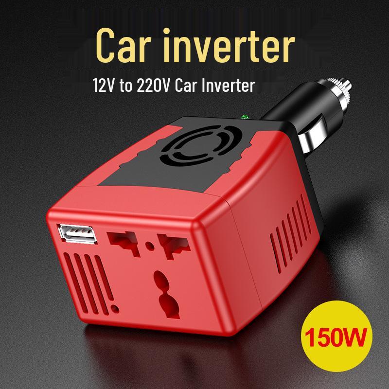 150W Car Inverter and Smart Charger with USB 2.4A for Mobile Phones