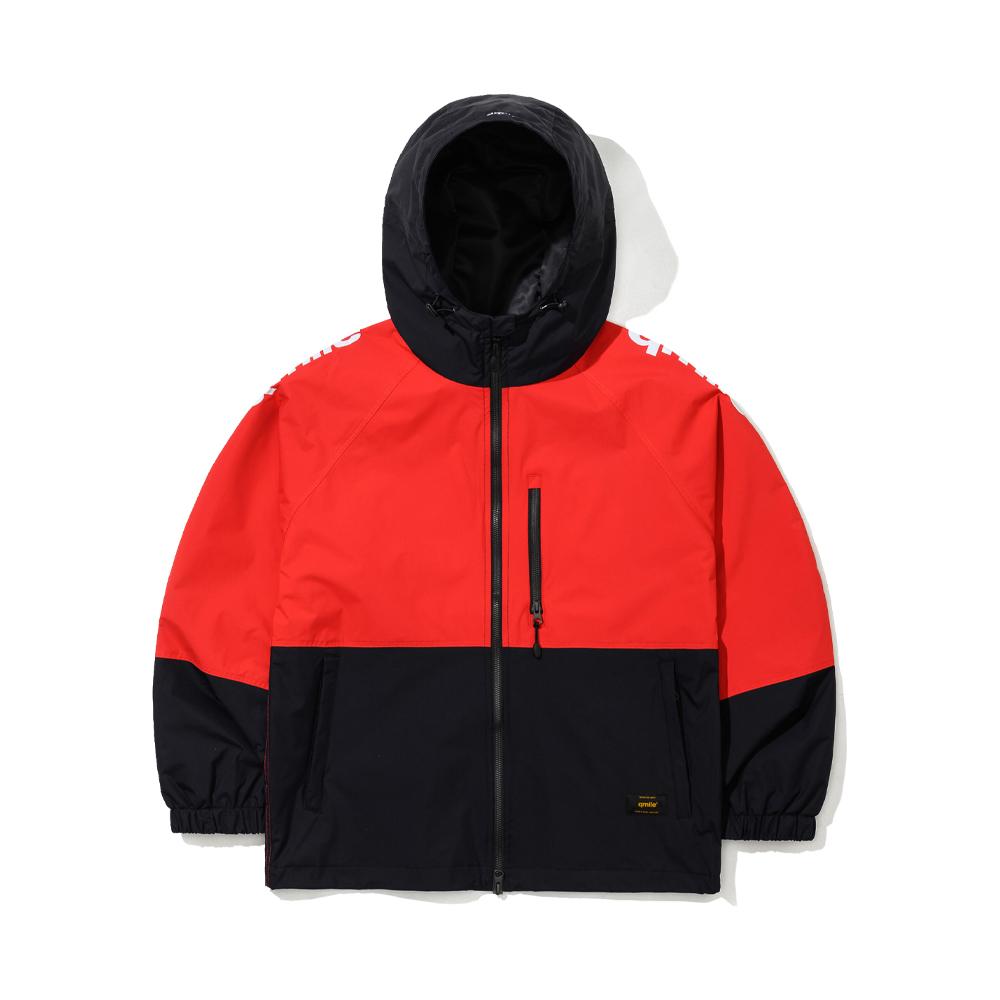 Qmile 251 Color Block Track Jacket Red