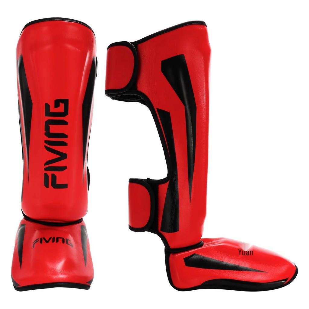 Youth & Adult MMA Taekwondo Muay Thai Shin, Calf & Foot Guards for Training