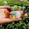 Trendy Women's Seven-Color Cat's Eye Bracelet Watch with Inlaid Diamonds