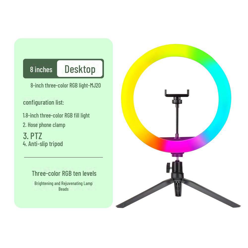 

Портативный настольный фотоштатив с заполняющим светом для создания красивых снимков и потоковой передачи