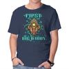 Unisex Crew Neck T-Shirt First Big Daddy Graphic Short Sleeve Casual Tee