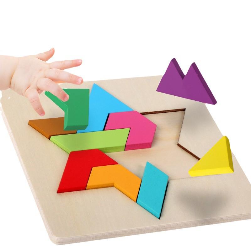 Montessori Pädagogische Geometrische Form Puzzles für Kleinkinder