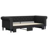 VidaXL Daybed with Pull-out Bed Black 90x200 Cm Faux Leather 3197723