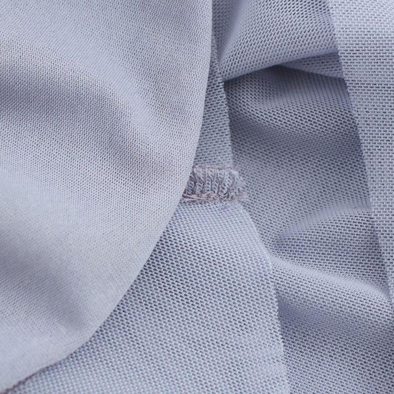 Kaslead New Arrival Women's Clothing Fashion Style Silm Wide Hem Silk Net Midi Skirt Dress 5039305