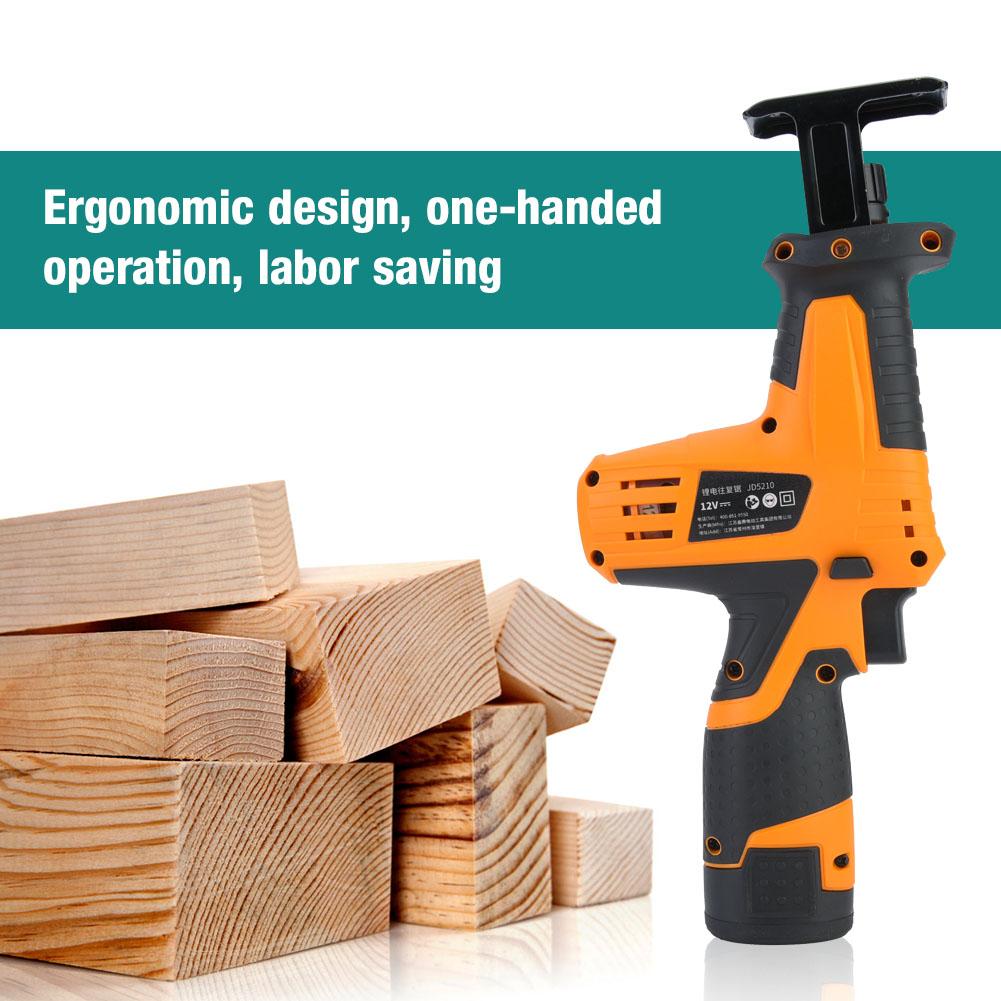 12V Lithium Battery Cordless Handheld Reciprocating Saw for Wood PVC Tube