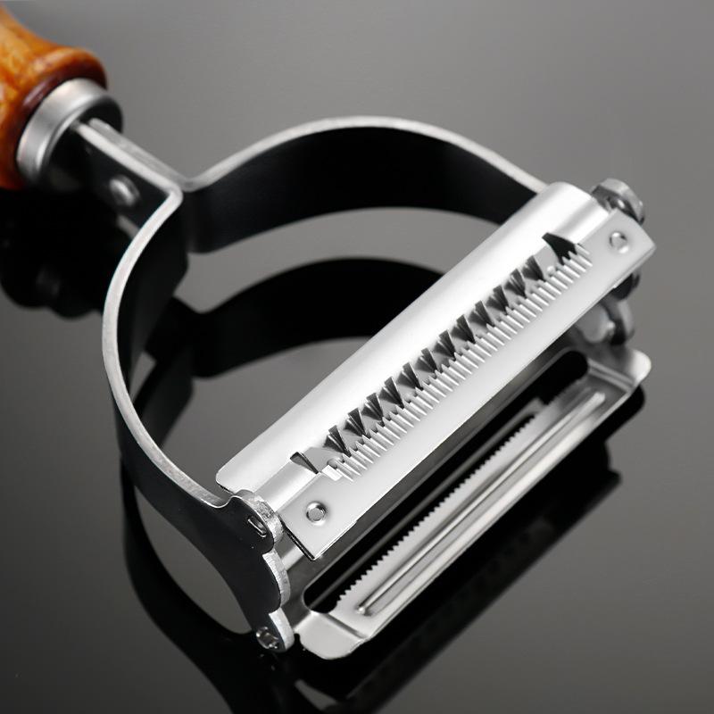 Stainless Steel Peeler,Ultra Sharp Vegetable Fruit Peeler Wooden Handle Peeler For Potatoes Carrot Grater Kitchen Accessories
