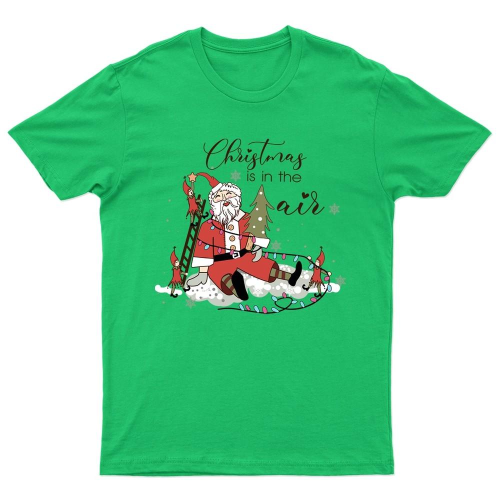 Christmas Is In The TShirt Unisex Gift Retro Seasonal Funny Xmas Claus Santa b