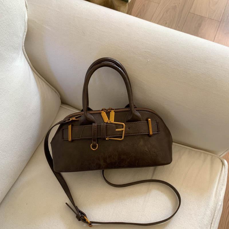 

Корейская версия нишевая повседневная модная женская сумочка 2025 новая осенняя ретро простая модная сумка на плечо женская