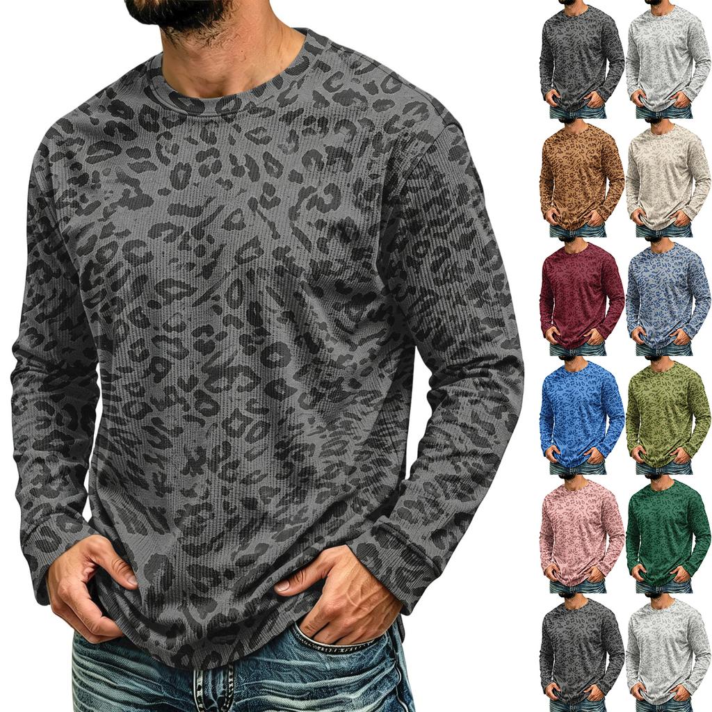 Men's Corduroy Long Sleeve Neck Top for Everyday Casual Wear