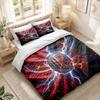 Bedding Set 1 Duvet Cover 2 Pillowcases AC Milan Print Bedroom Home Decoration