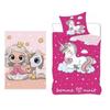 Duvet Cover Set - Unicorn - 140 X 200 Cm - Pillowcase - Throw 100 X 140 Cm - 100% Cotton