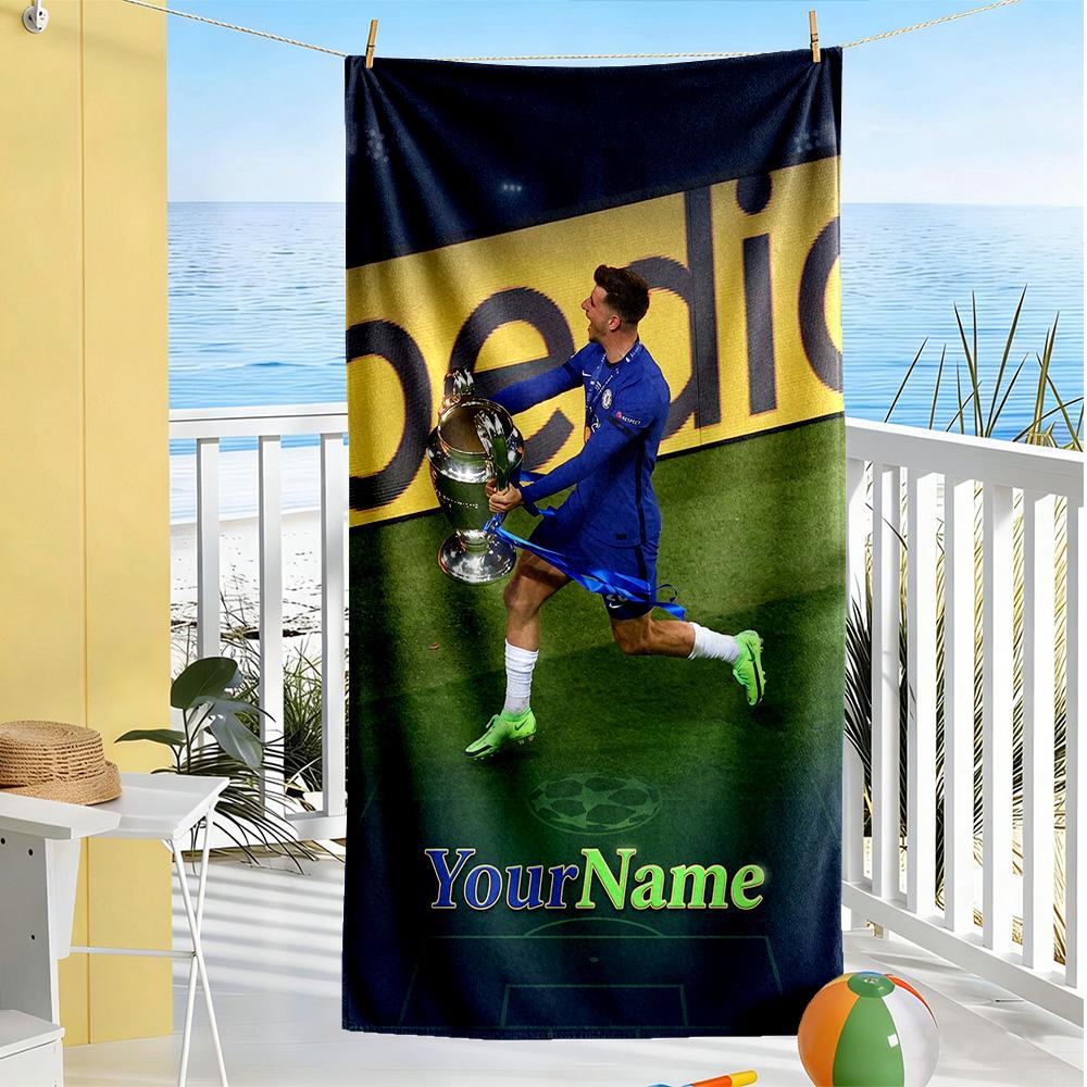 Chelsea Customizable Name Beach Towel High Absorbency & Quick-Dry Perfect for Traveling Yoga Camping and Swimming
