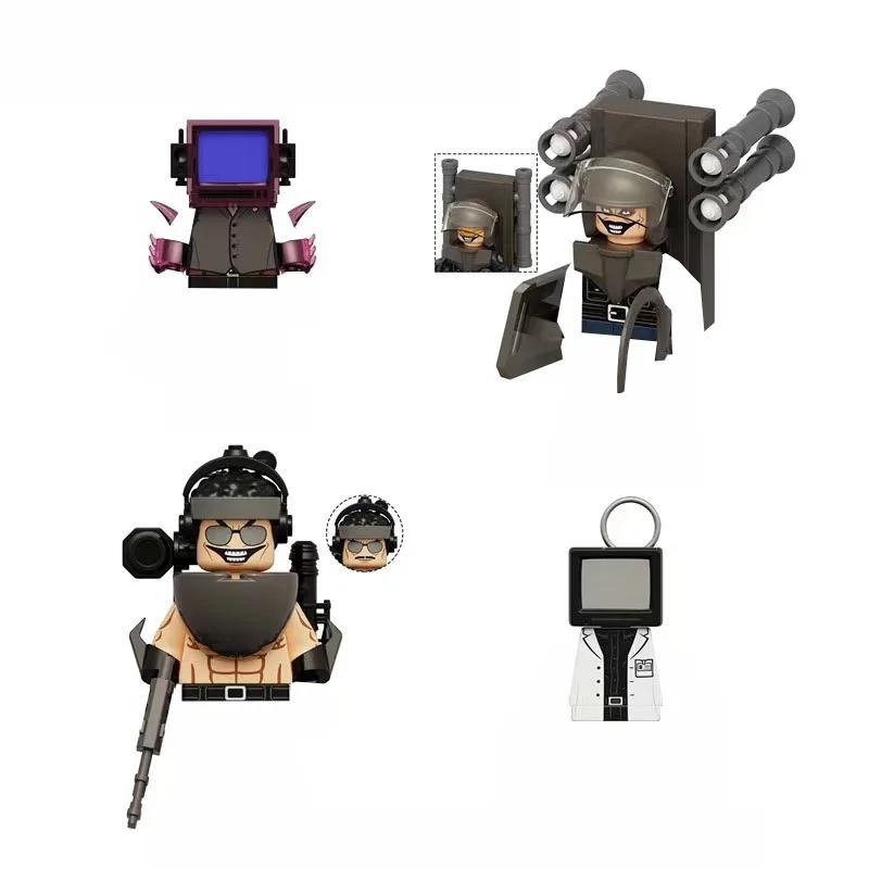 2026 New Skibidi Toilet Man Figures Blocks TvMan Titan Cameraman Speakerman Puzzle Bricks Action Figures Model Toy Birthday Gift